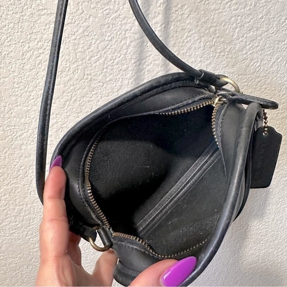 COACH Vintage Abbie Crossbody Shoulder Bag 90’s Black No. BOX-9027 RARE - Picture 9 of 13